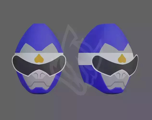 Avataro Sentai Donbrothers Saru Brother Helmet 3D Model Template