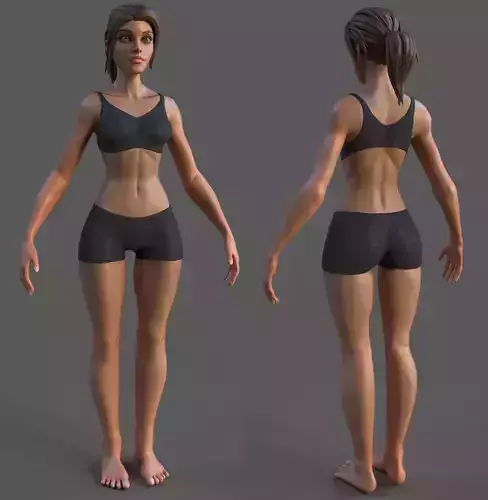 Stylized Female Base Mesh