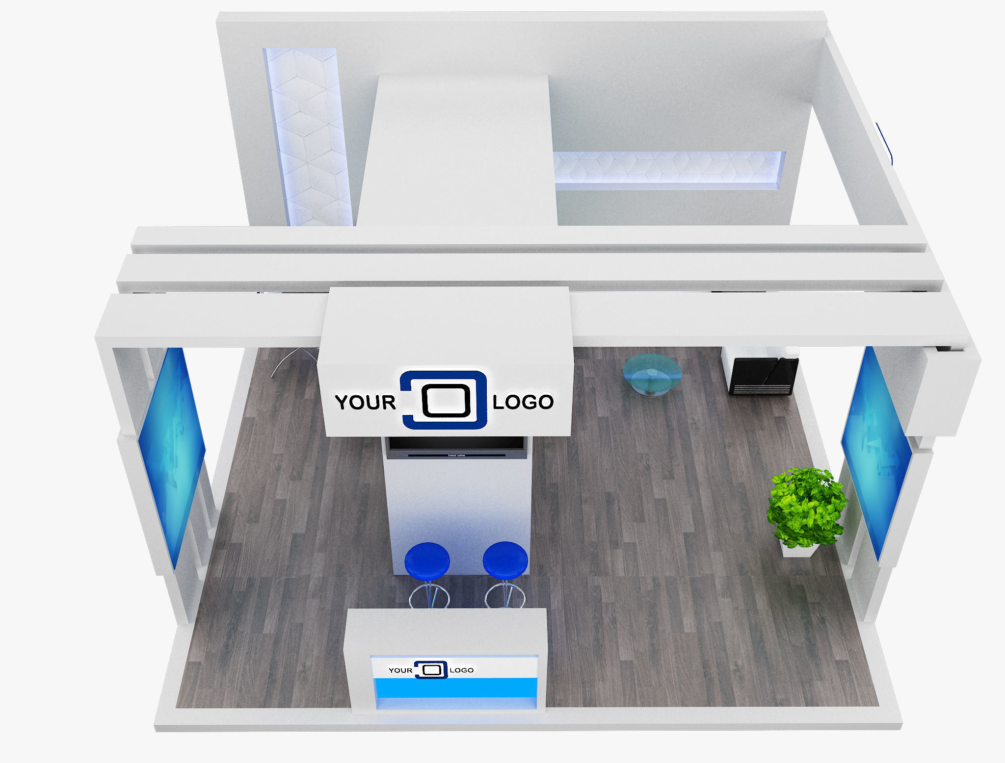 Booth Exhibition Stand a568b 3D model_2