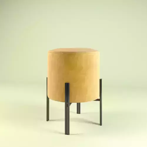 Pufic stool with legs