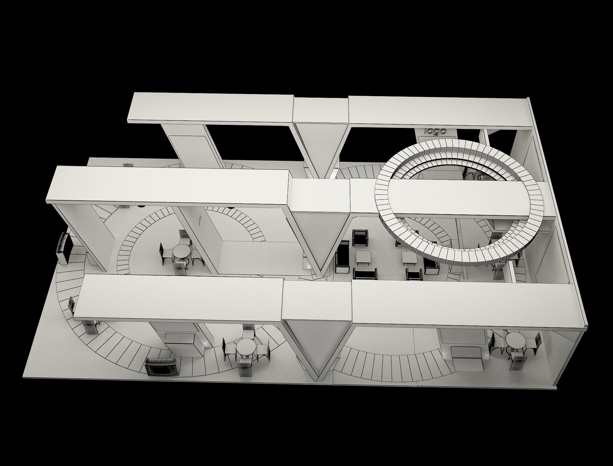 Booth Exhibition Stand a572a 3D model_15