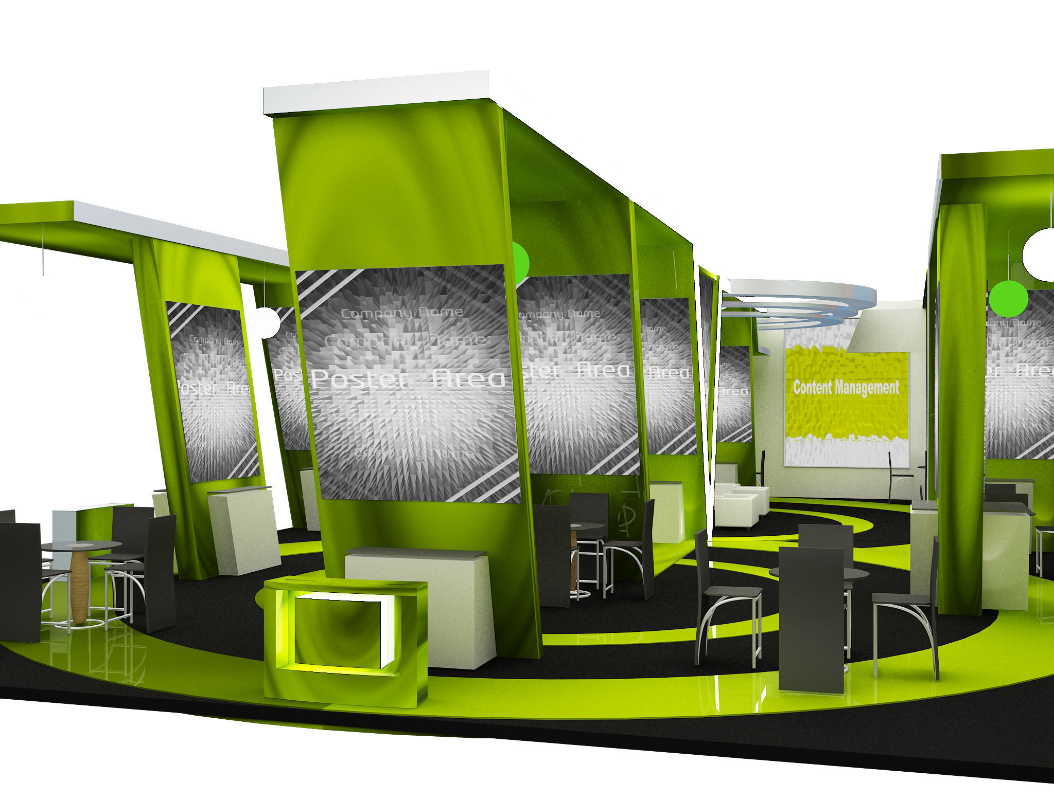 Booth Exhibition Stand a572a 3D model_16