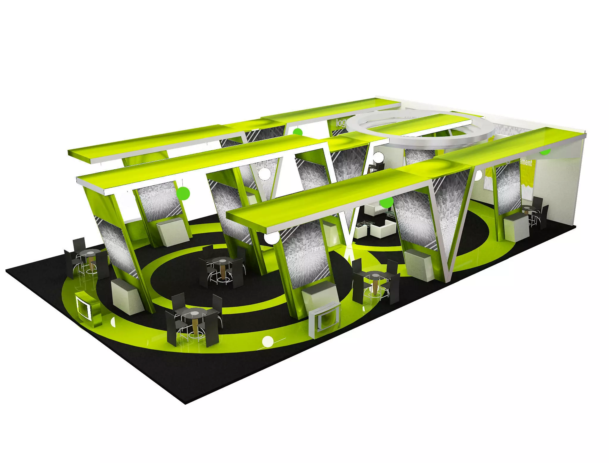 Booth Exhibition Stand a572a 3D model_0