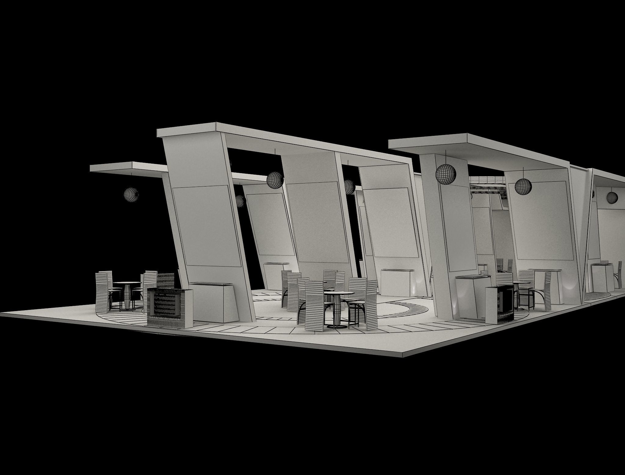 Booth Exhibition Stand a572a 3D model_13