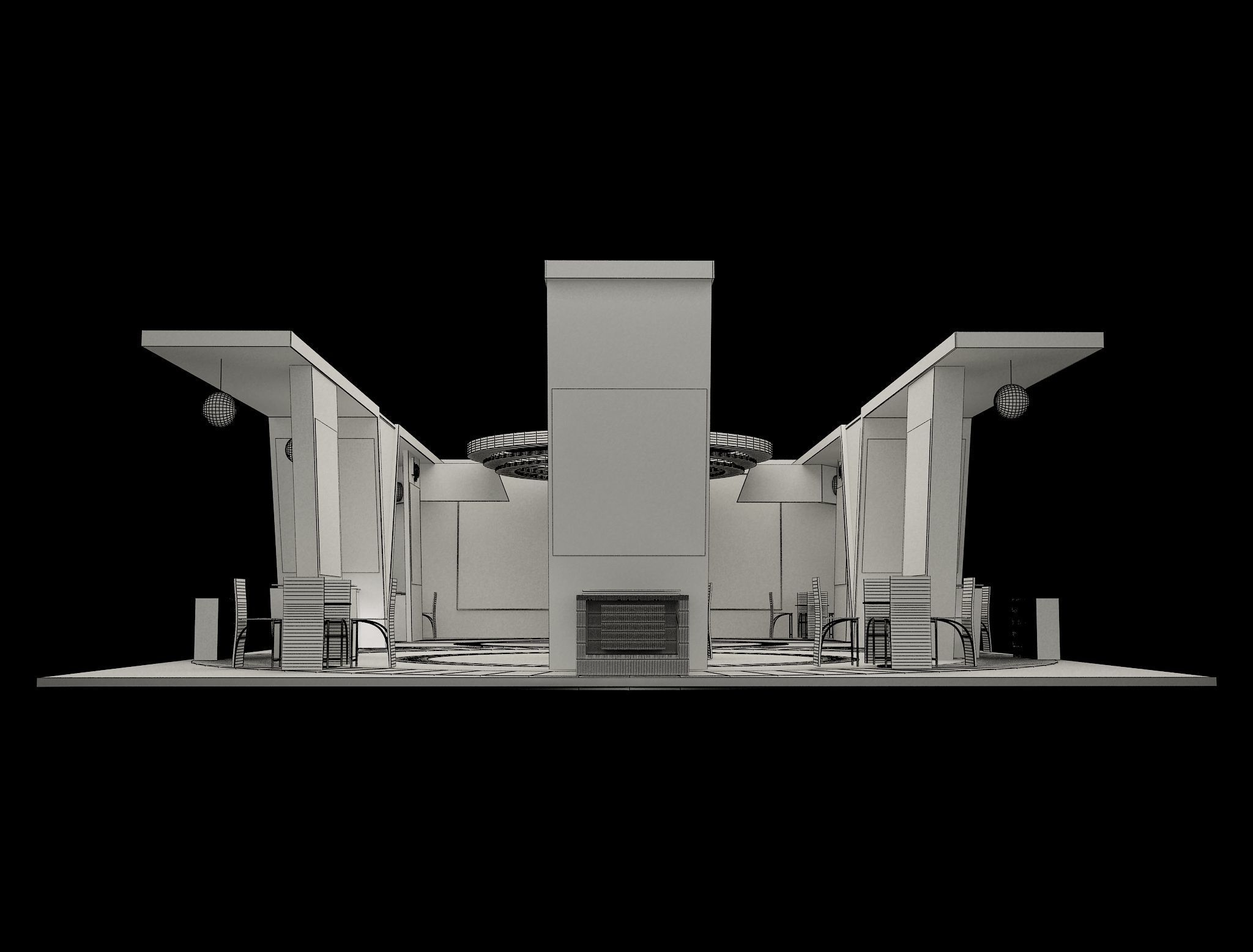 Booth Exhibition Stand a572a 3D model_5