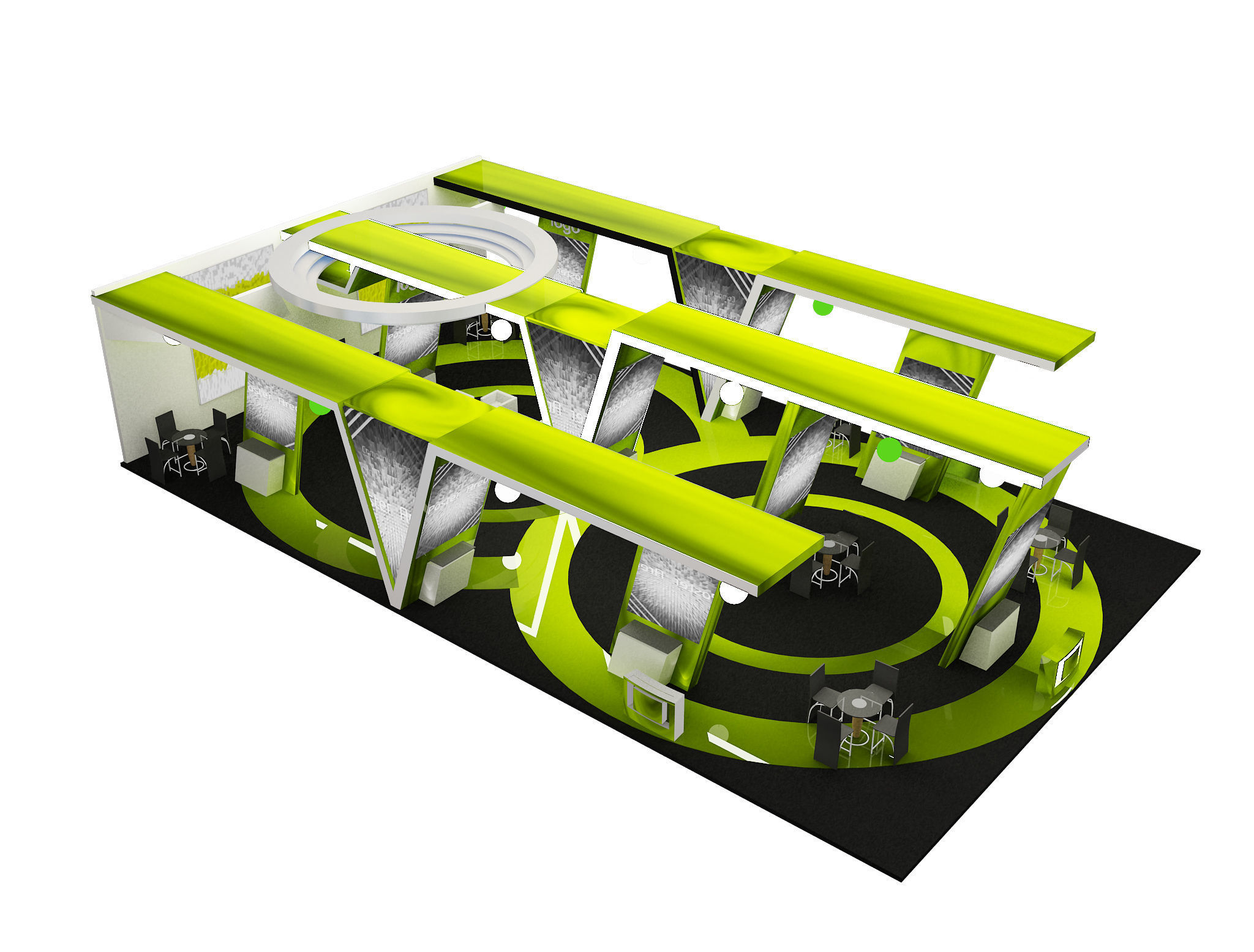 Booth Exhibition Stand a572a 3D model_2