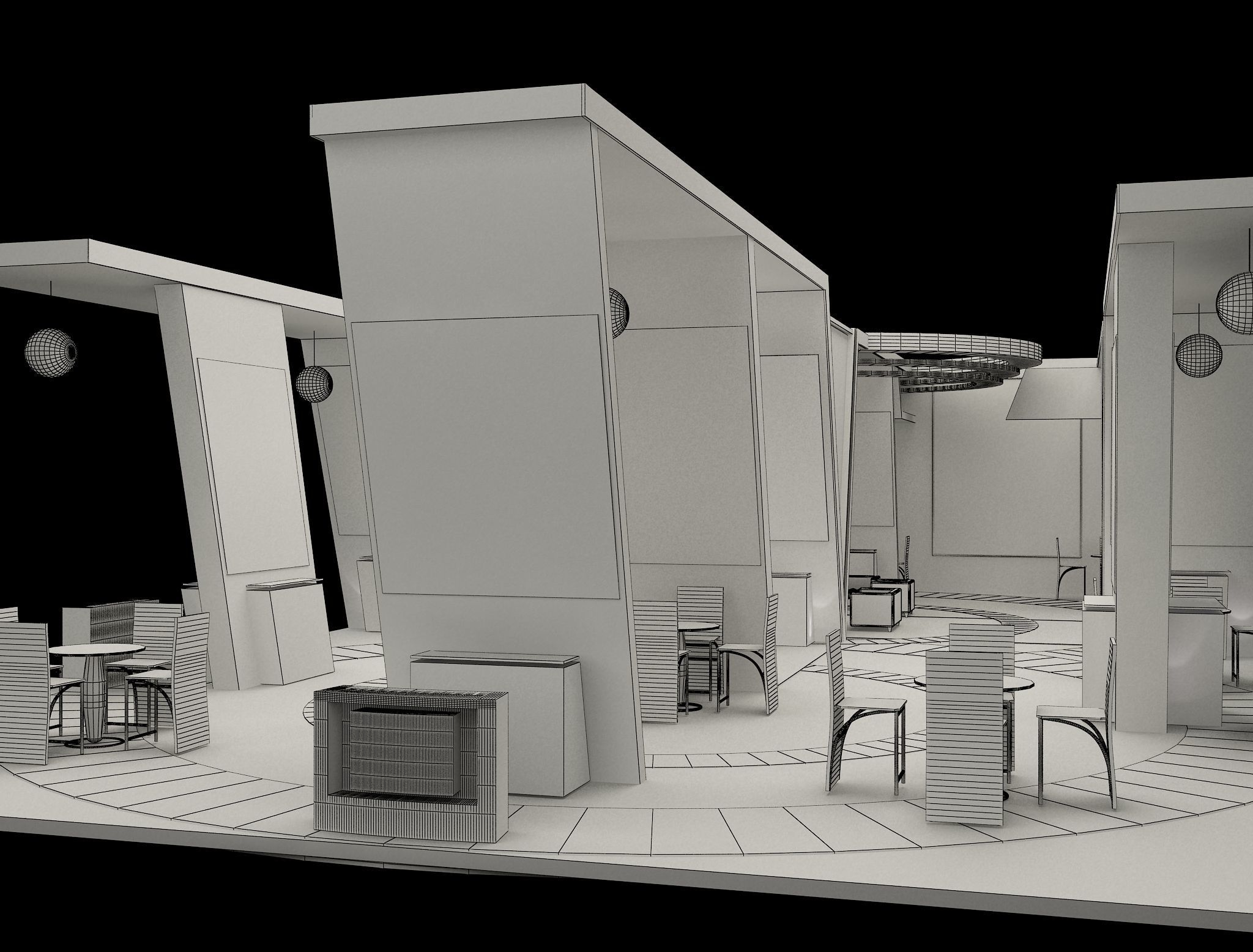 Booth Exhibition Stand a572a 3D model_17