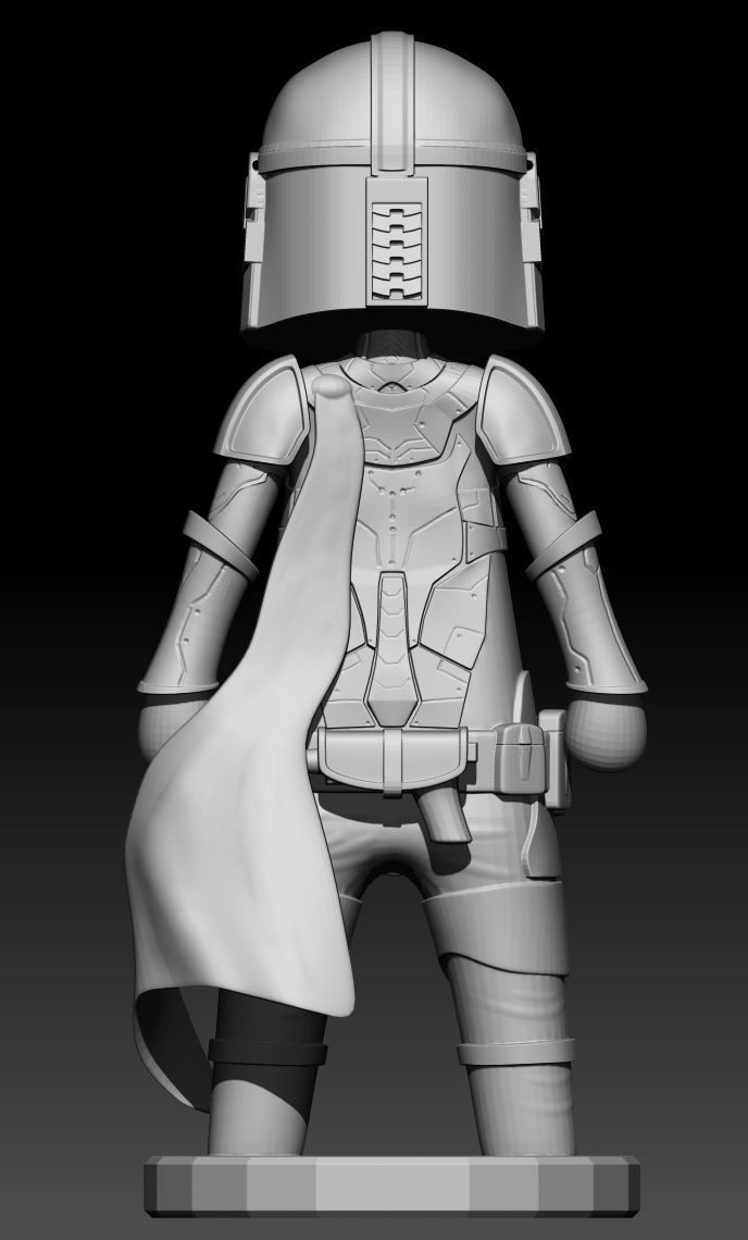 Mandalorian Mini Free 3D print model_2