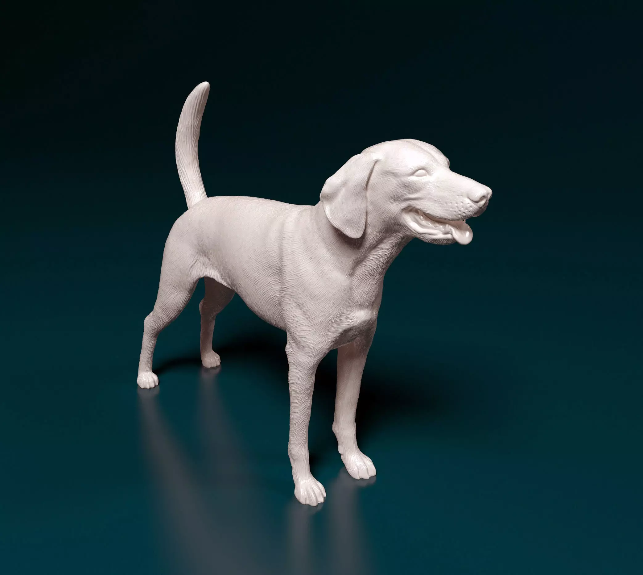 American Foxhound dog 3D print model_0