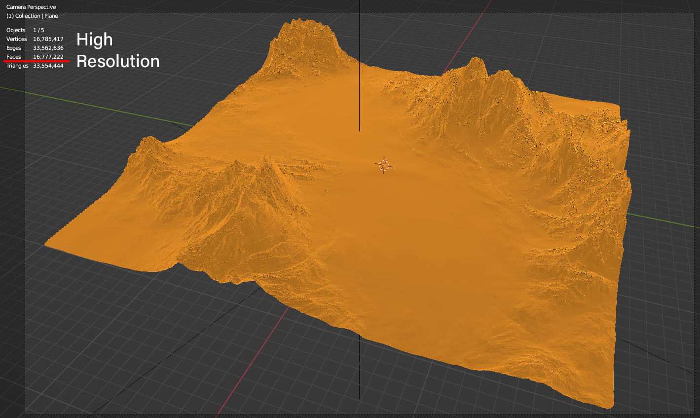 Mountains Range Valley - Lake Beach Landscape 3D model_14