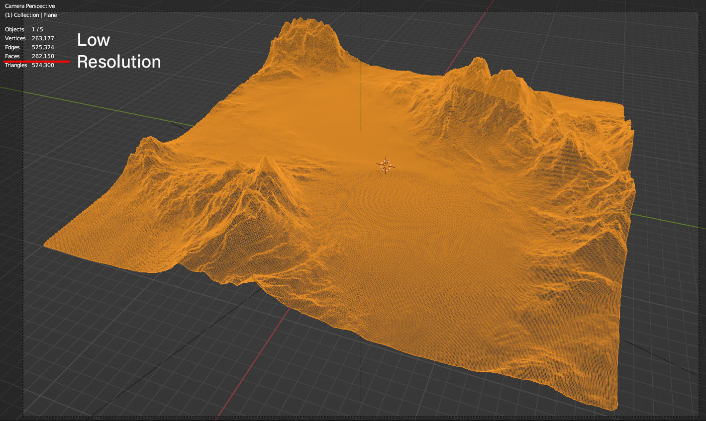 Mountains Range Valley - Lake Beach Landscape 3D model_17