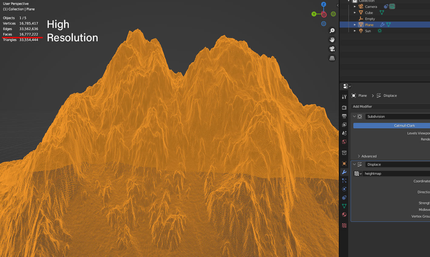 Mountains Range Valley - Lake Beach Landscape 3D model_16