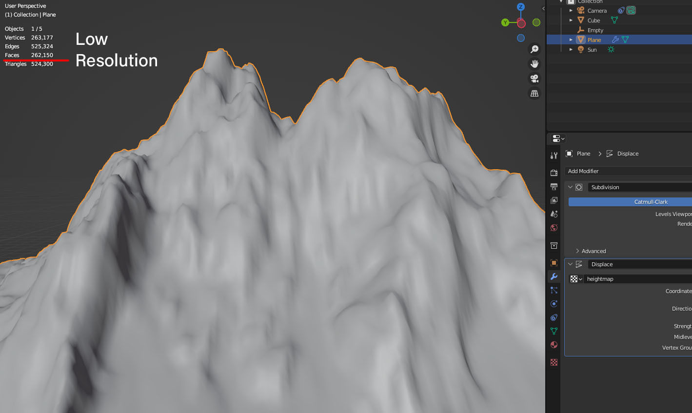 Mountains Range Valley - Lake Beach Landscape 3D model_18