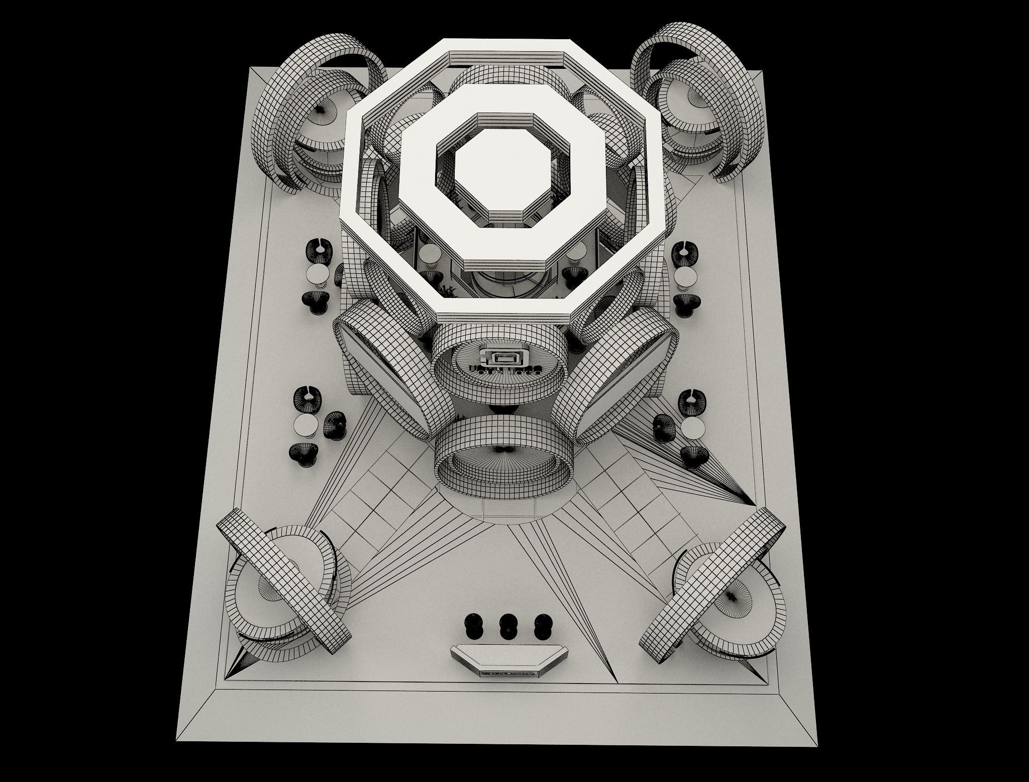 Booth Exhibition Stand a573b 3D model_3