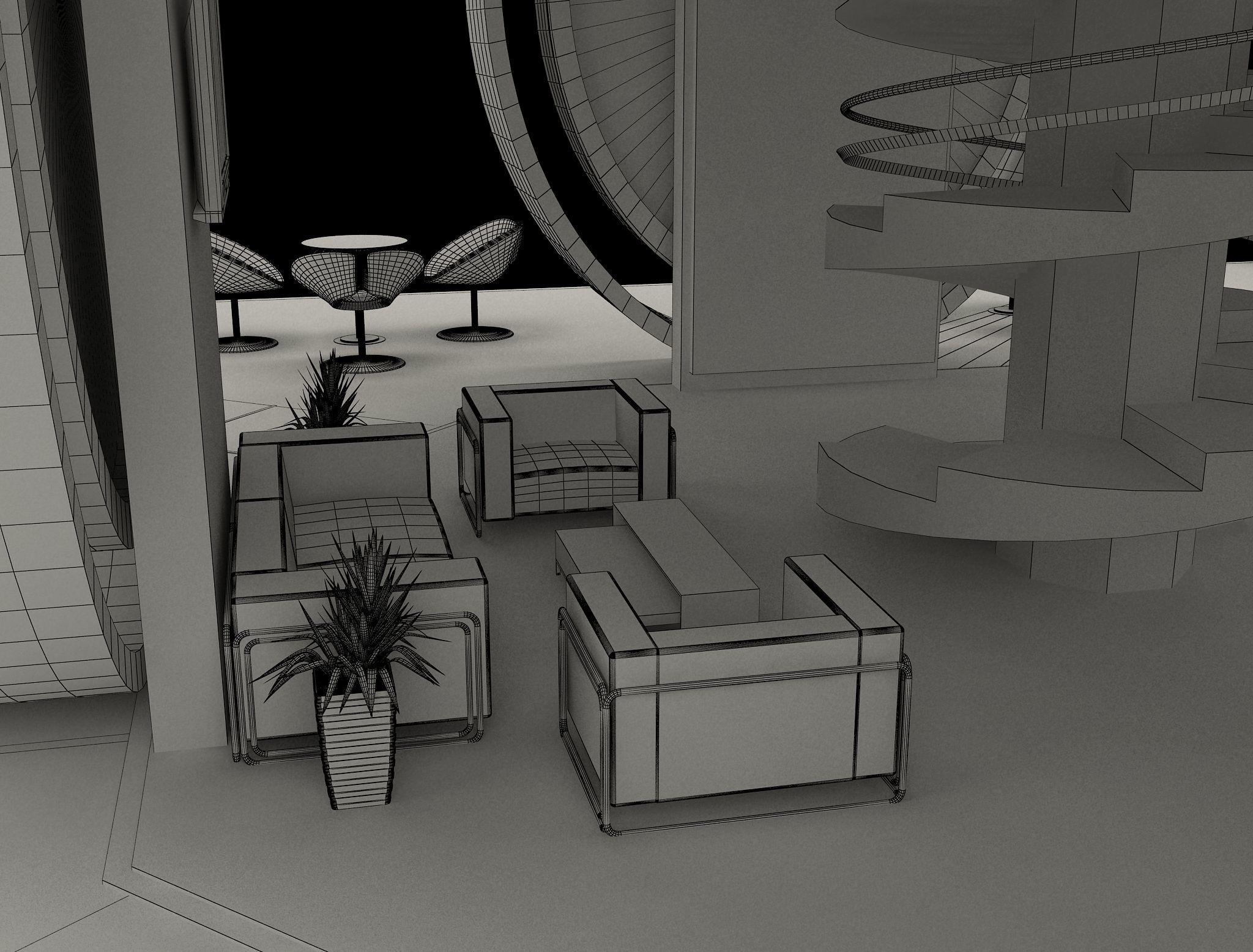 Booth Exhibition Stand a573b 3D model_29