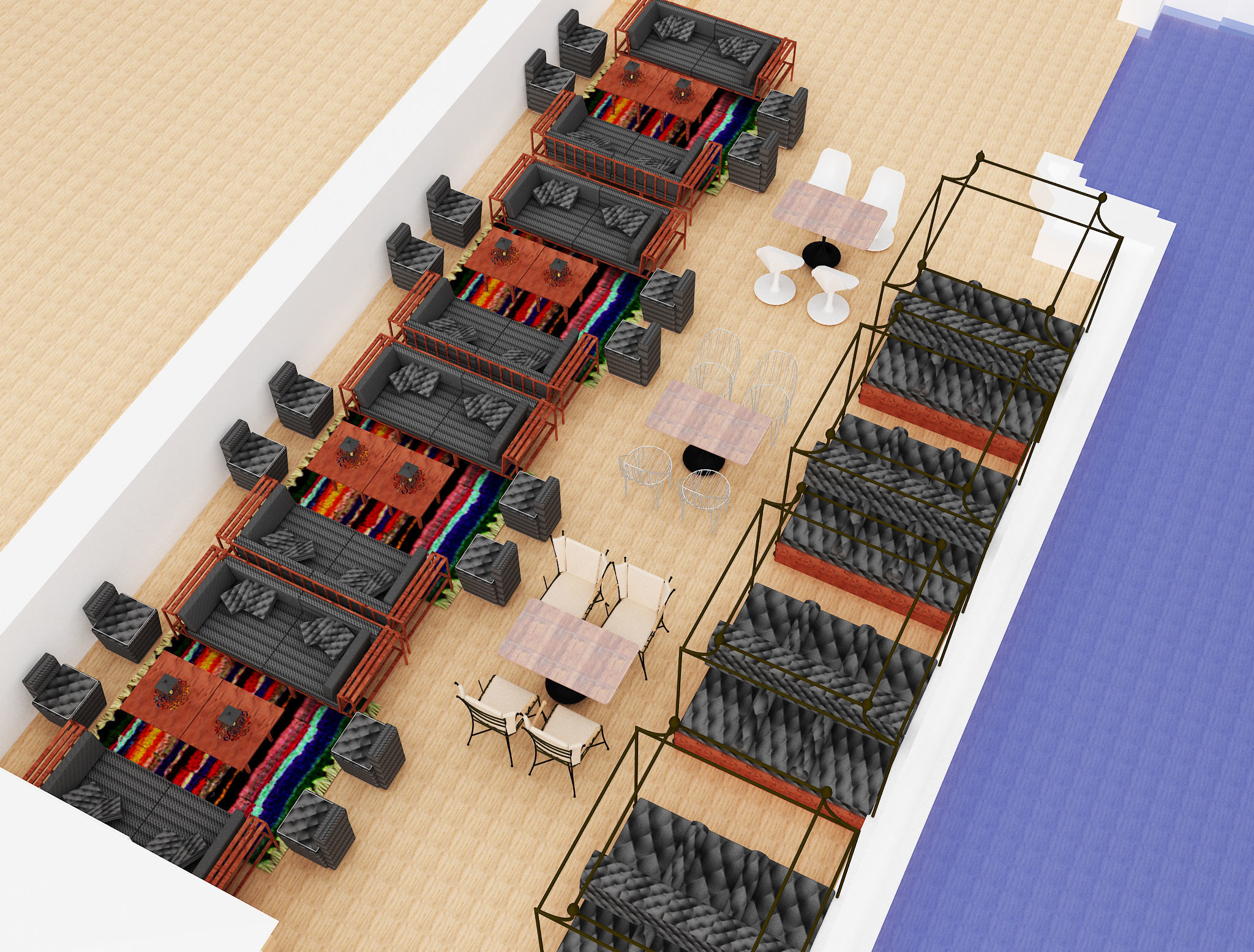 Exterior Design Tent Layout a575 3D model_12