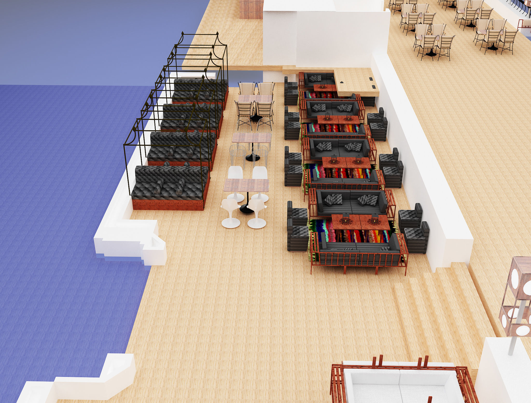 Exterior Design Tent Layout a575 3D model_2