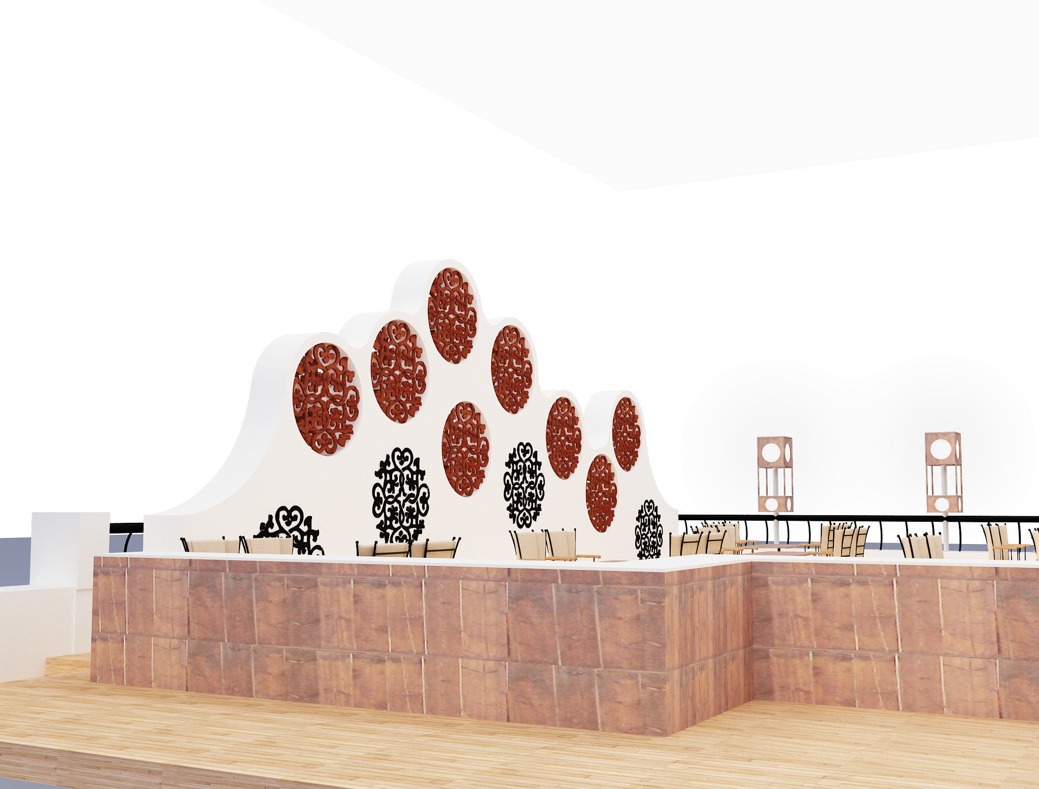 Exterior Design Tent Layout a575 3D model_8