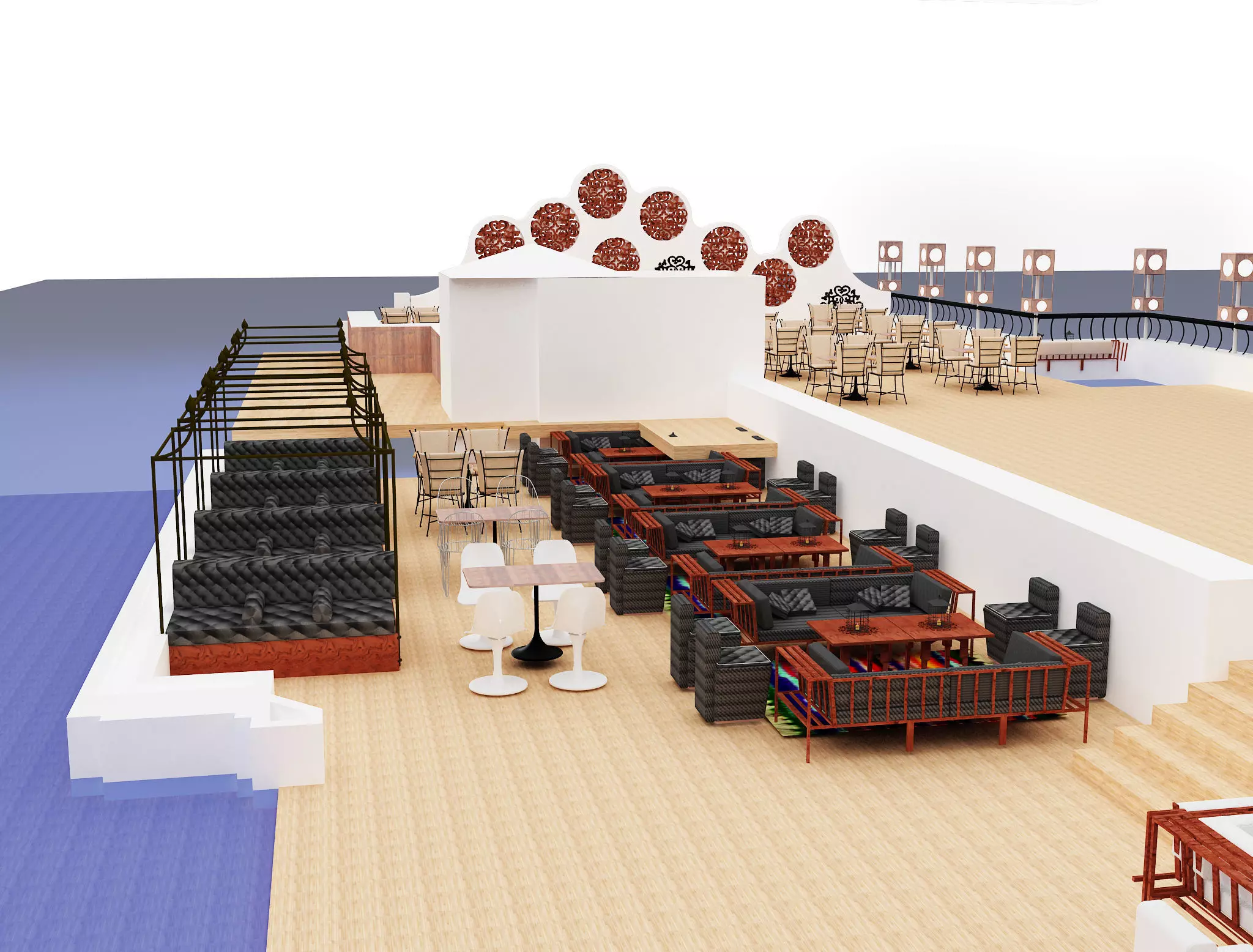 Exterior Design Tent Layout a575 3D model_0