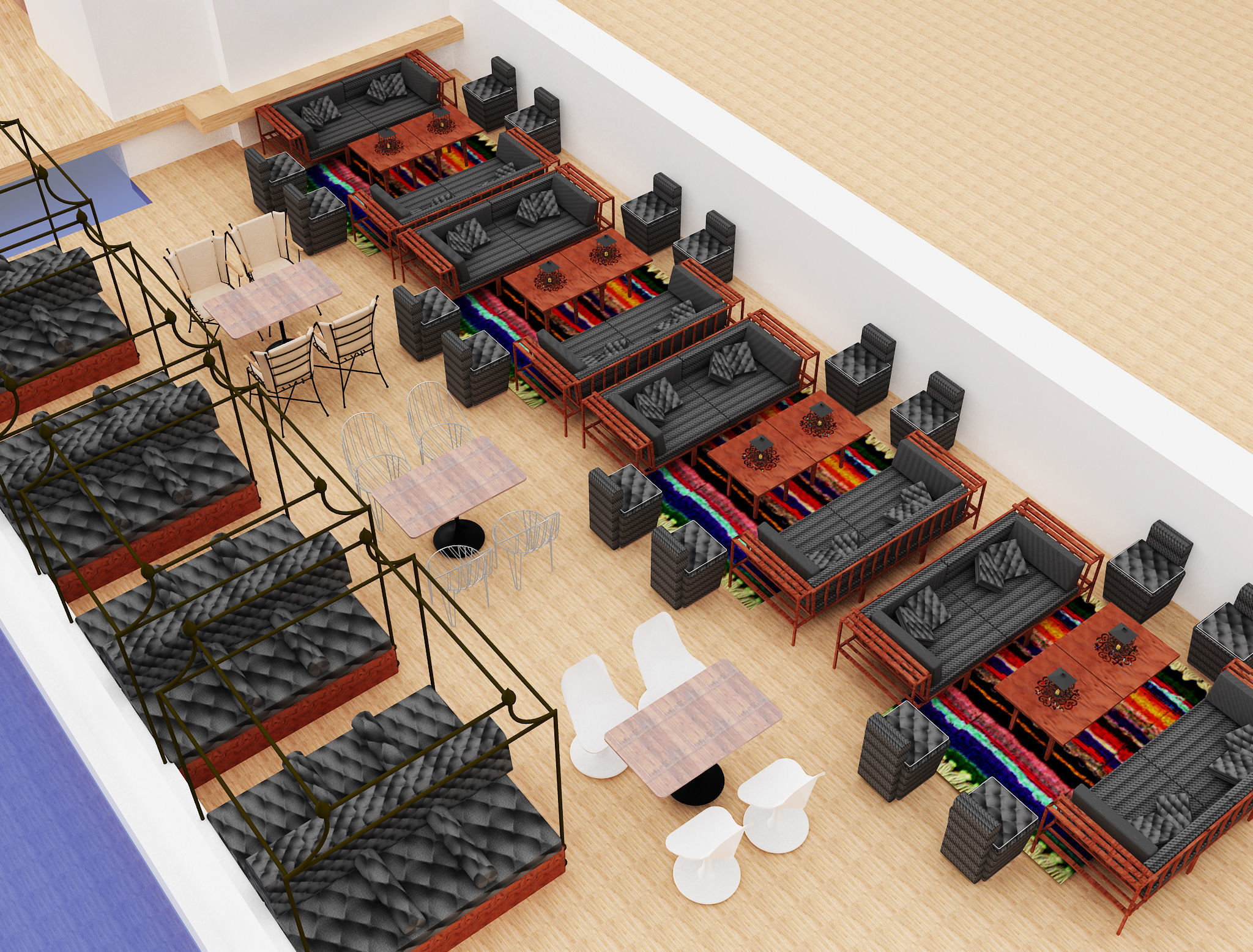 Exterior Design Tent Layout a575 3D model_16