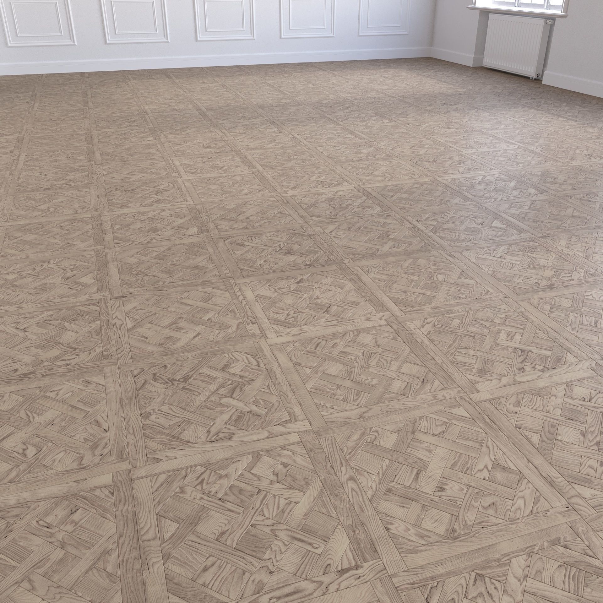 Parquet - Laminate - Wooden floor 17 in 1 Low-poly 3D model_37