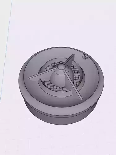 VINTAGE HUBCAP 3 BAR VIKING STYLE 3D print model