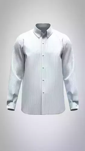 Mens shirt and five pocket denim pant Low-poly 3D model