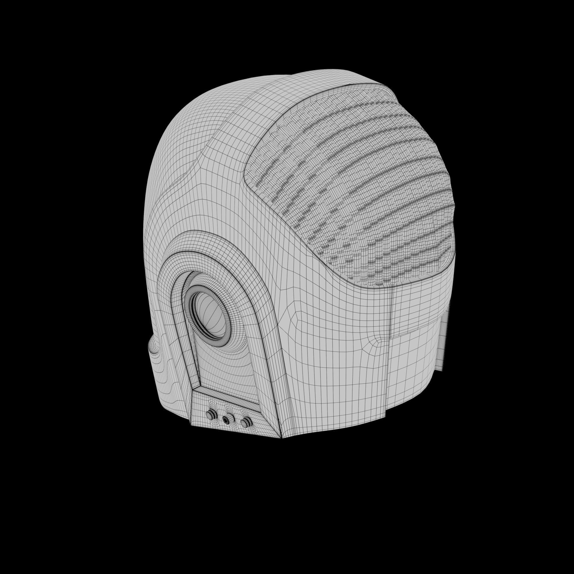 Daft Punk Helmet 3D model_6