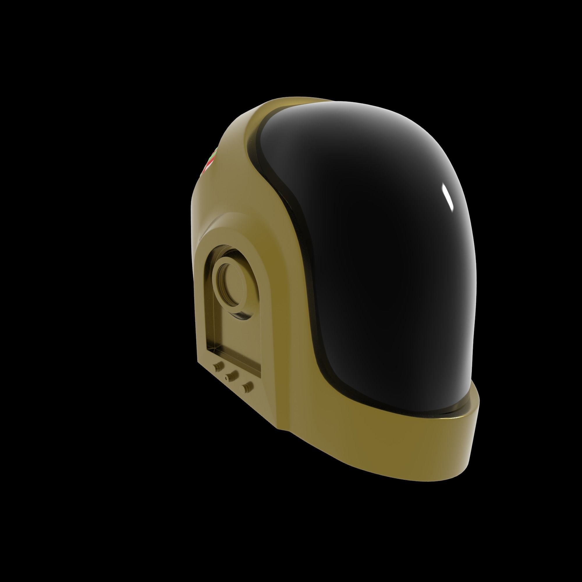 Daft Punk Helmet 3D model_1