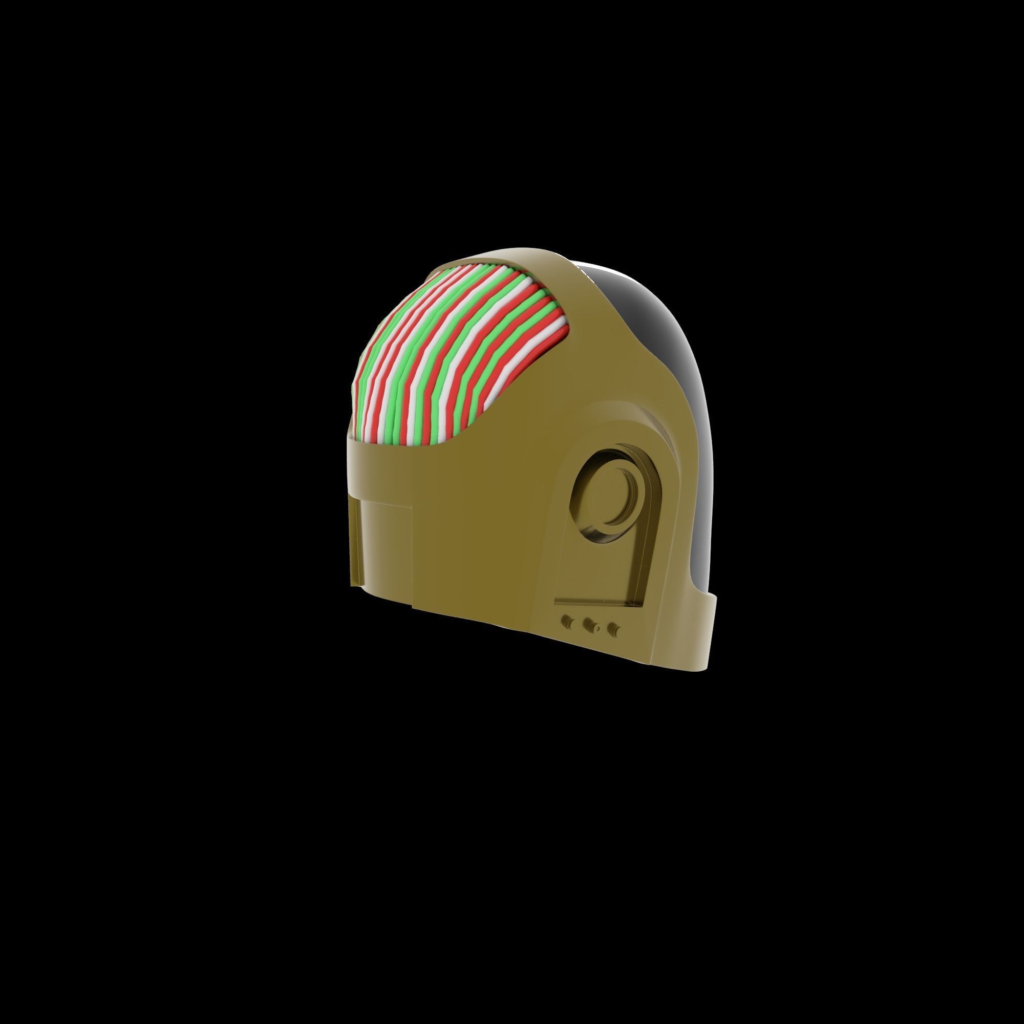 Daft Punk Helmet 3D model_3