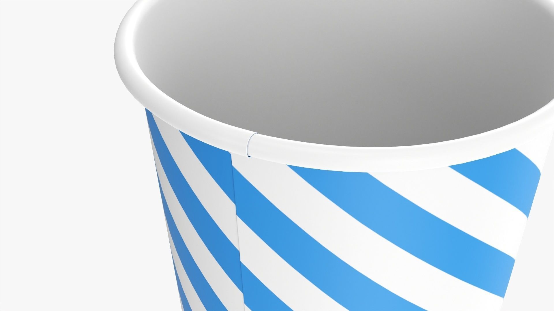 Paper cold cup 22 oz with translucent flat lid 3D model_3