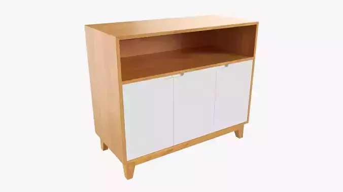 TV stand with drawers 01