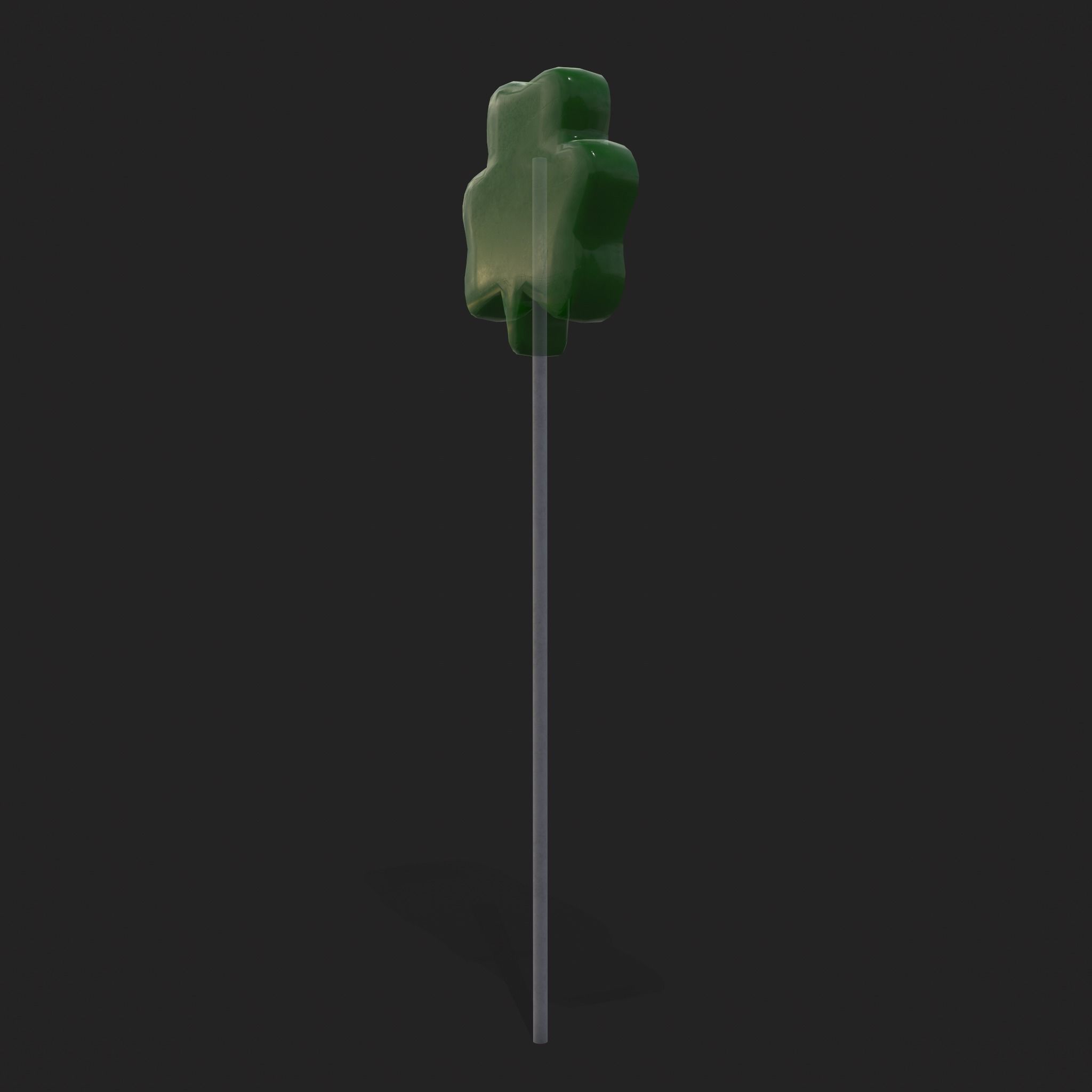Clover Candy Sucker  Low-poly 3D model_17