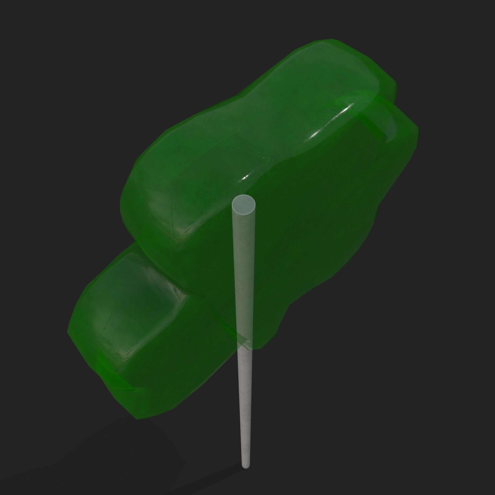 Clover Candy Sucker  Low-poly 3D model_11