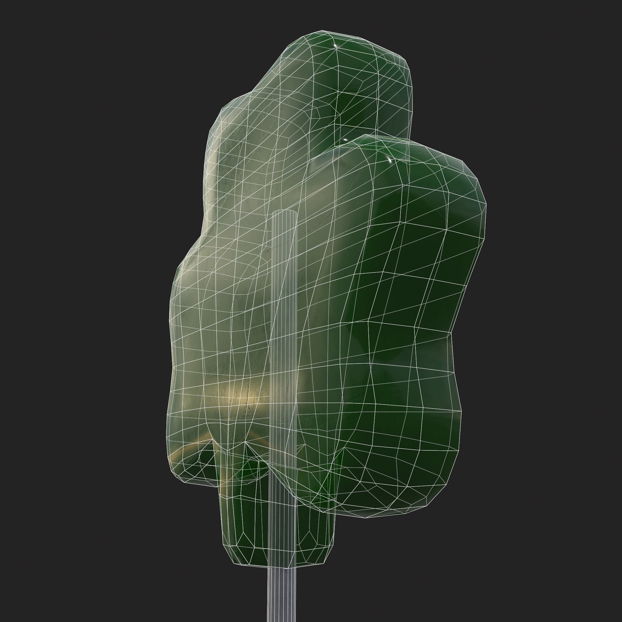 Clover Candy Sucker  Low-poly 3D model_16