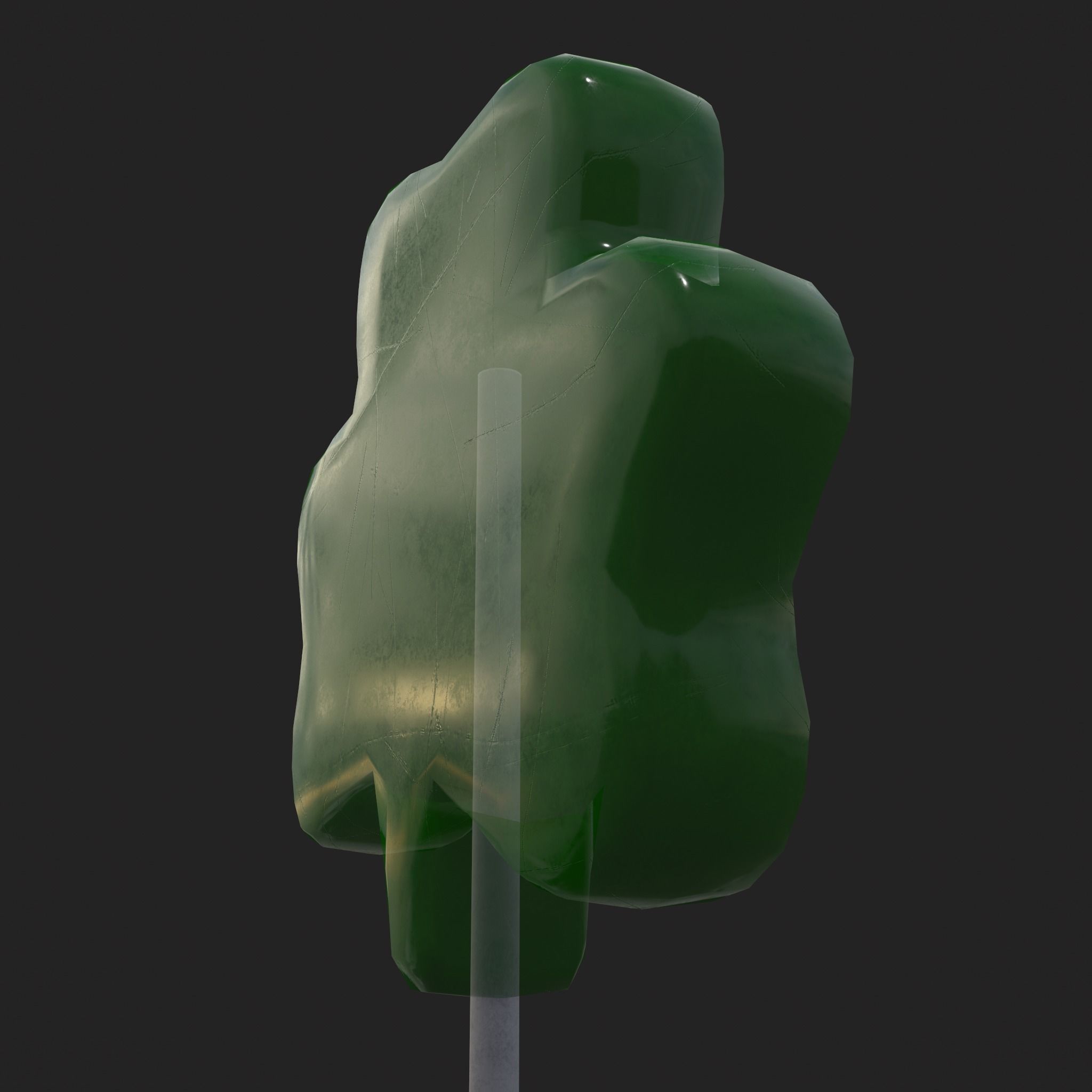 Clover Candy Sucker  Low-poly 3D model_15
