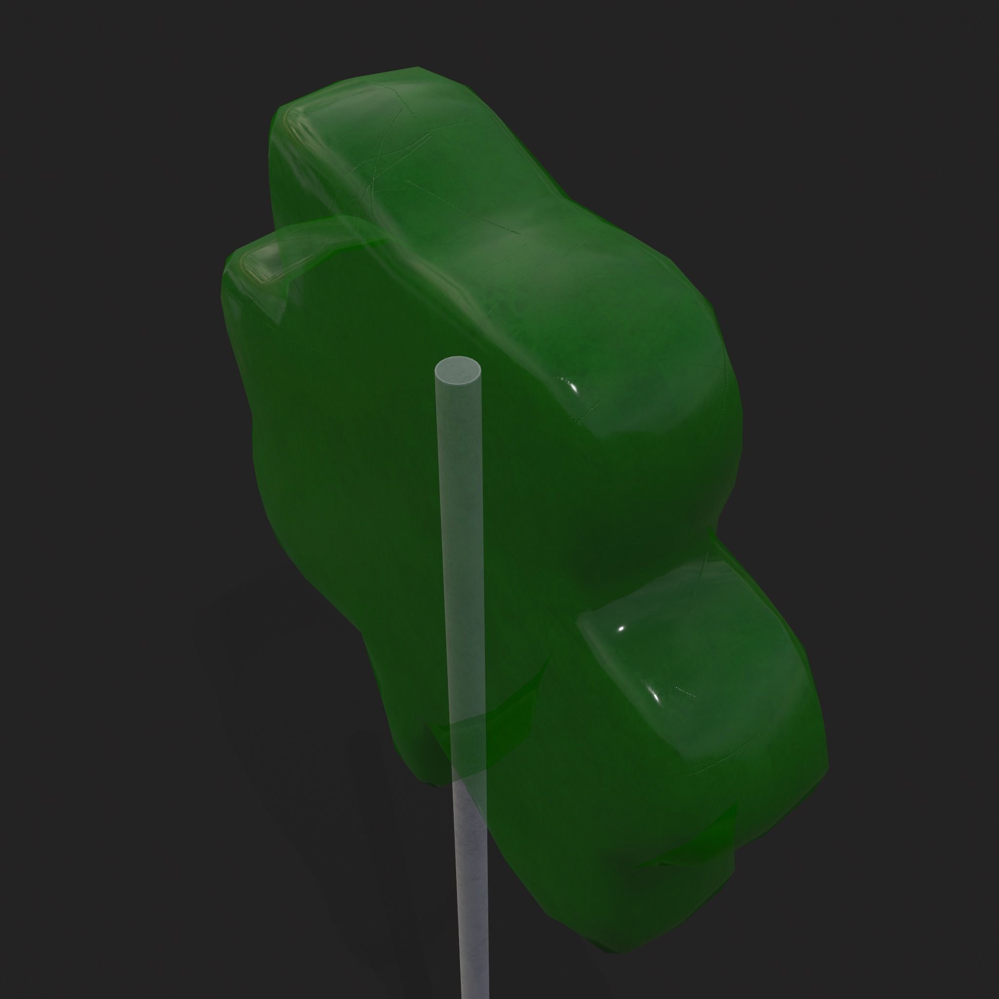 Clover Candy Sucker  Low-poly 3D model_5
