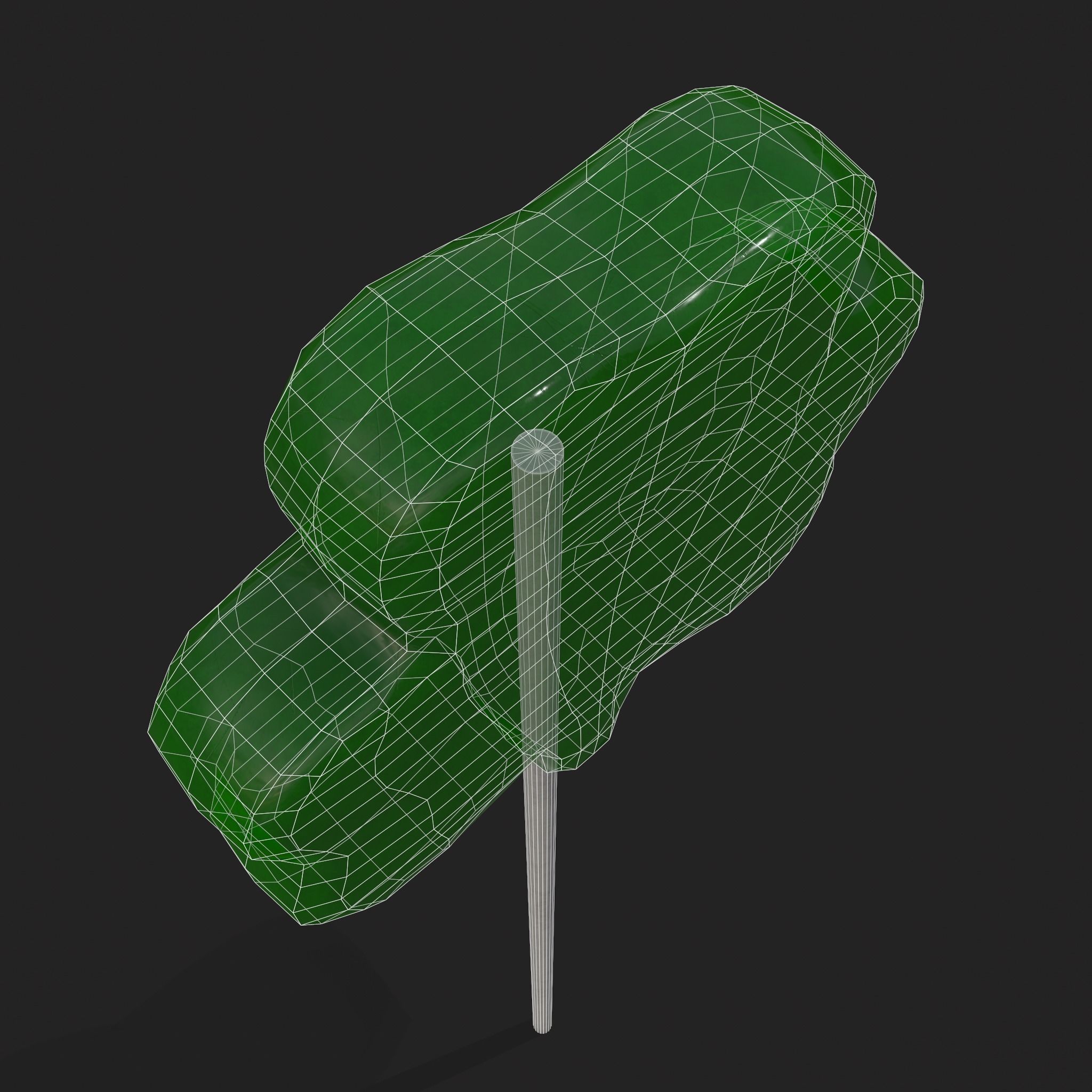 Clover Candy Sucker  Low-poly 3D model_12