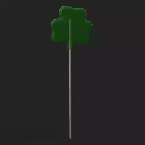 Clover Candy Sucker  Low-poly 3D model Clover Candy Sucker  Low-poly 3D model