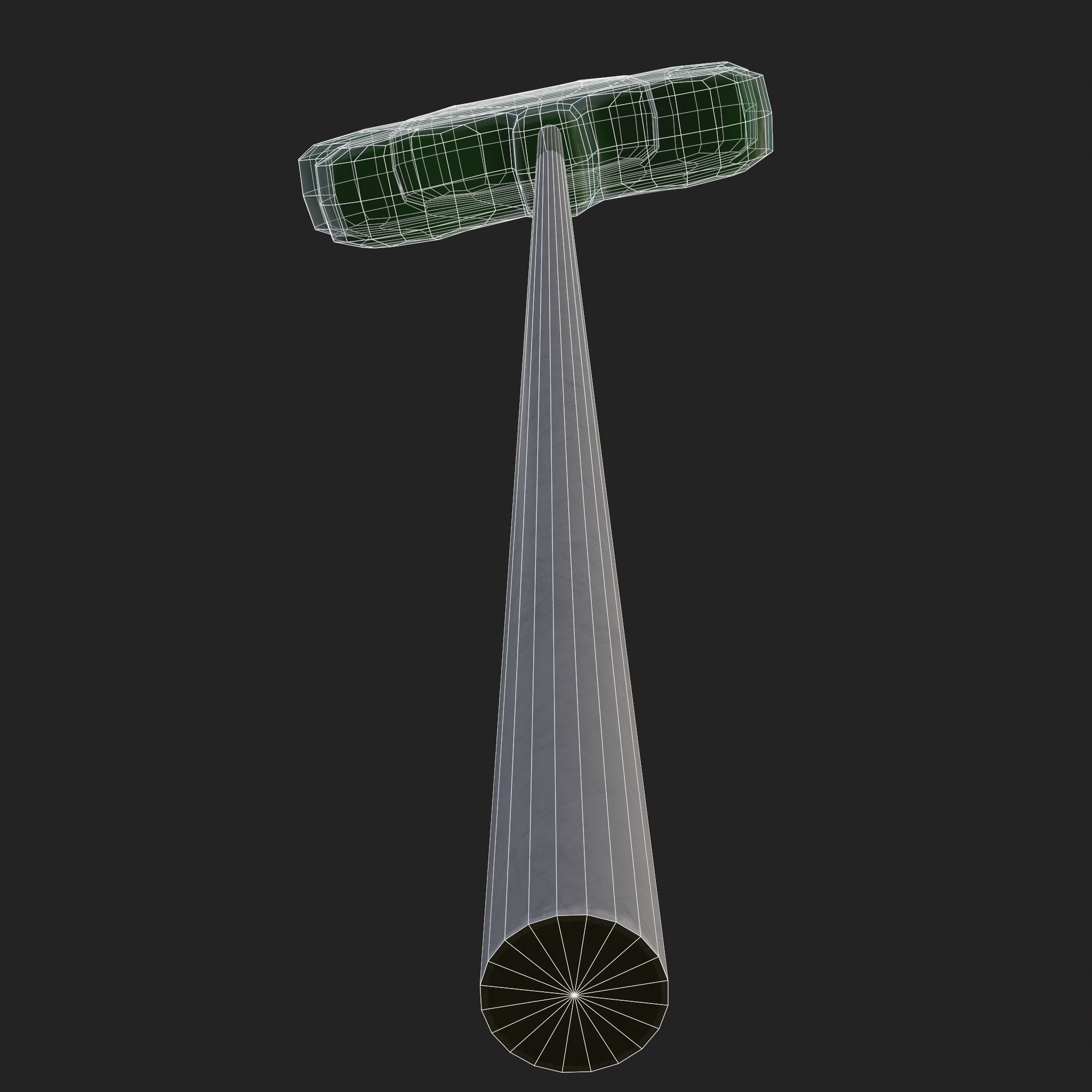 Clover Candy Sucker  Low-poly 3D model_10