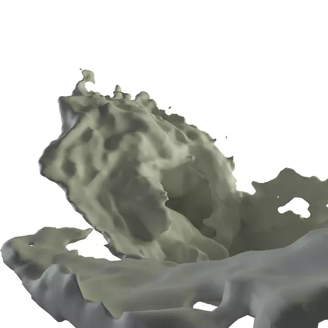 liquid splash 3D model