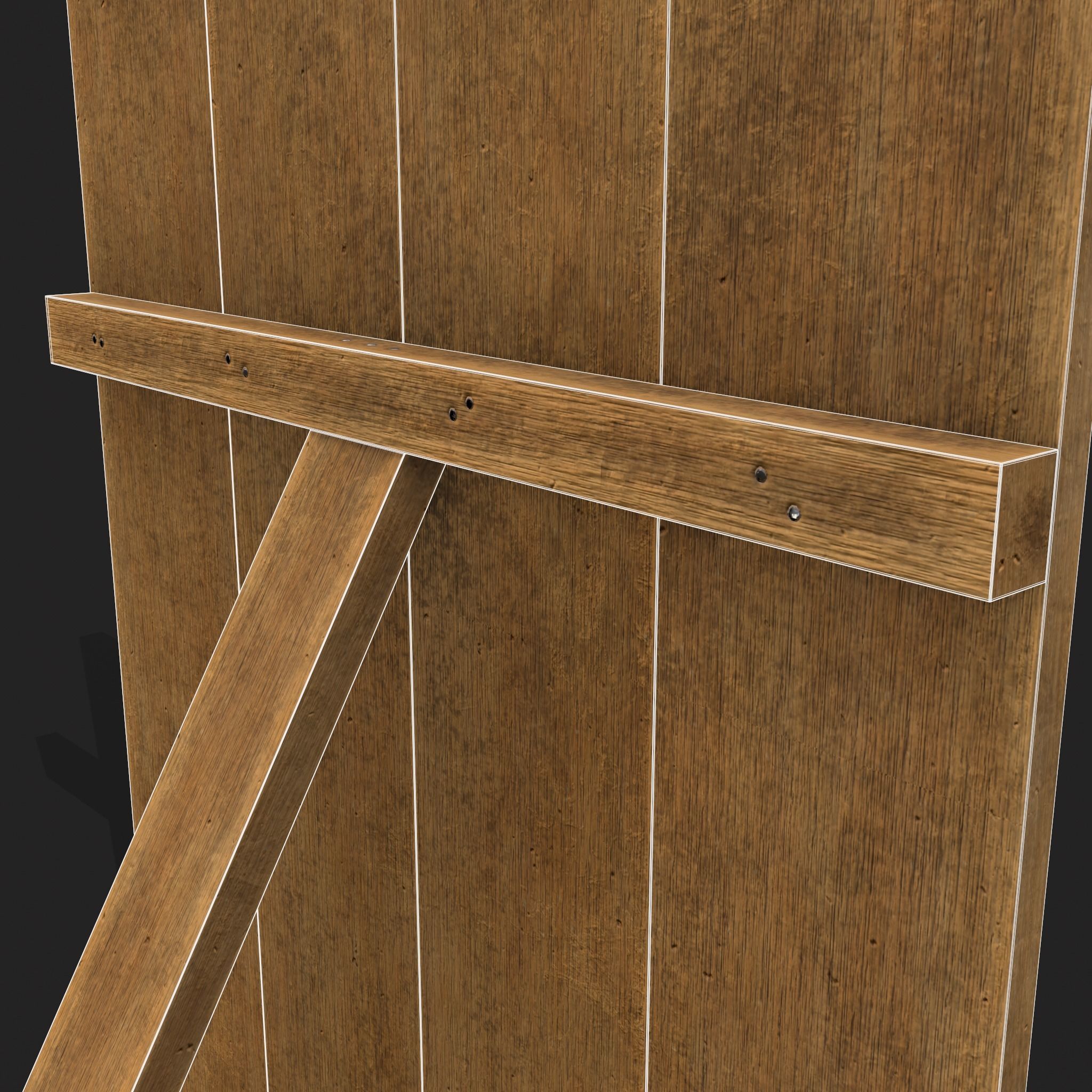 Leprechaun Standing Board  Low-poly 3D model_6