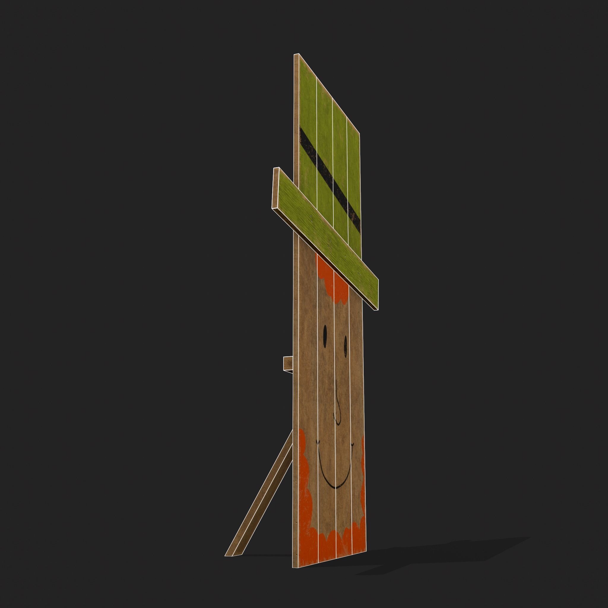 Leprechaun Standing Board  Low-poly 3D model_18