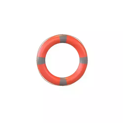 Lifebuoy v1 001 Low-poly 3D model
