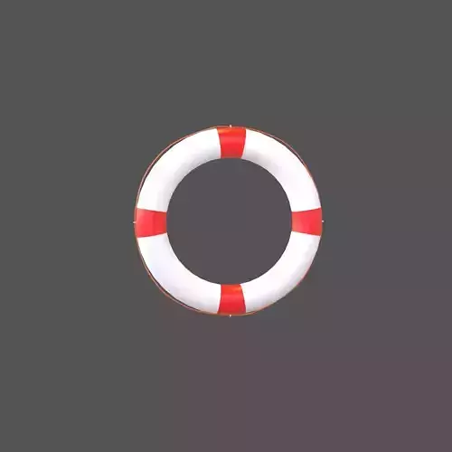 Lifebuoy v1 002 Low-poly 3D model