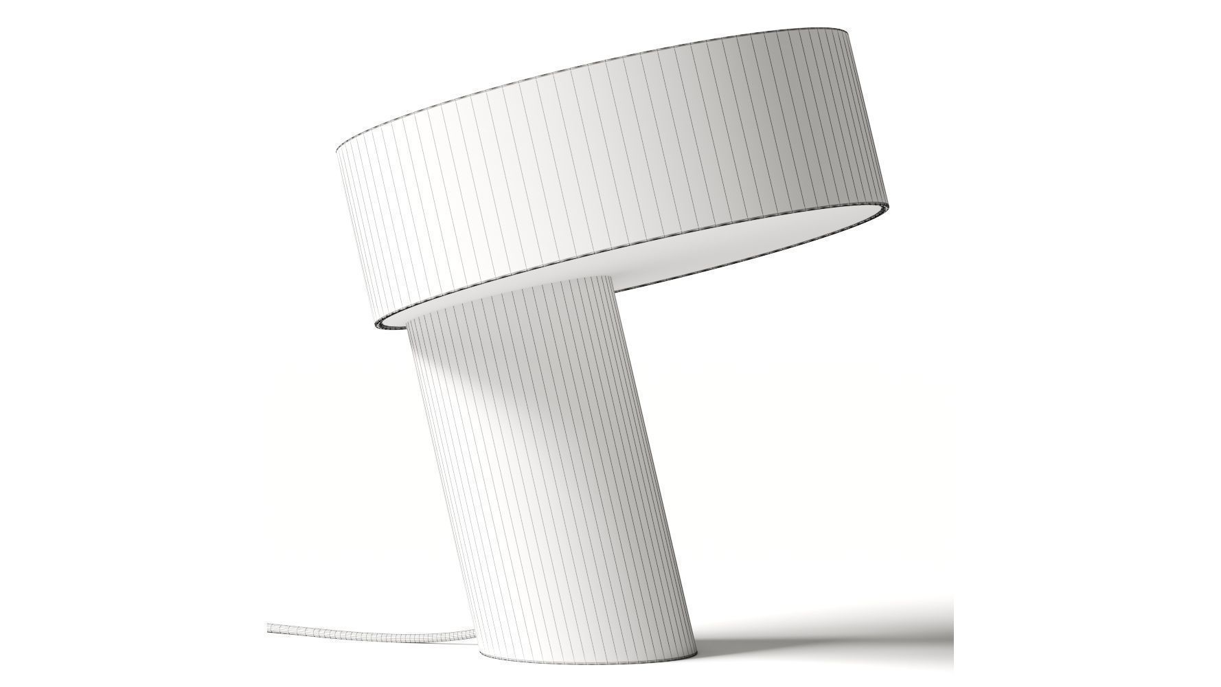 Hay Slant Table Lamp 3D model_3