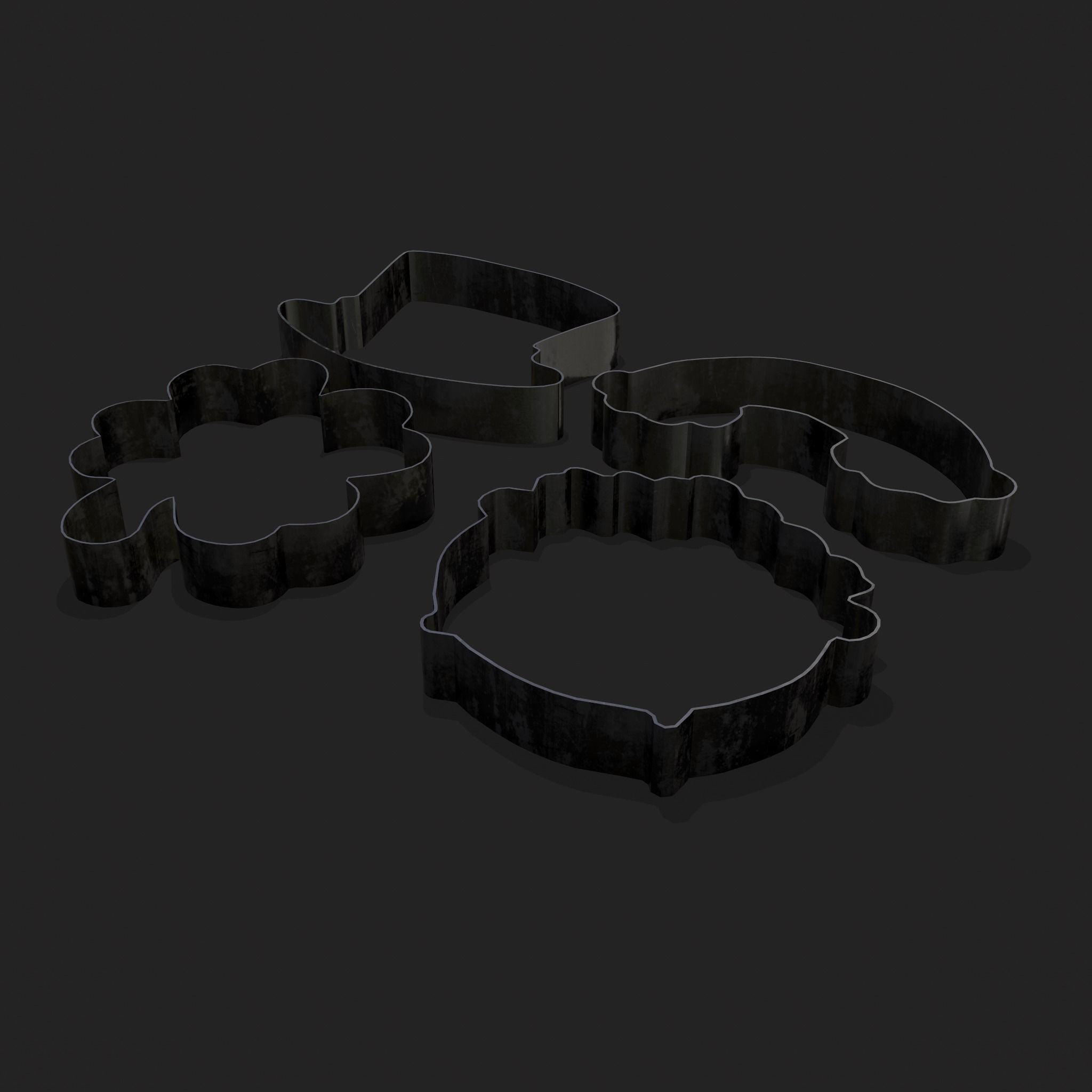 St Pattys Day Cookie Cutters Low-poly 3D model_5