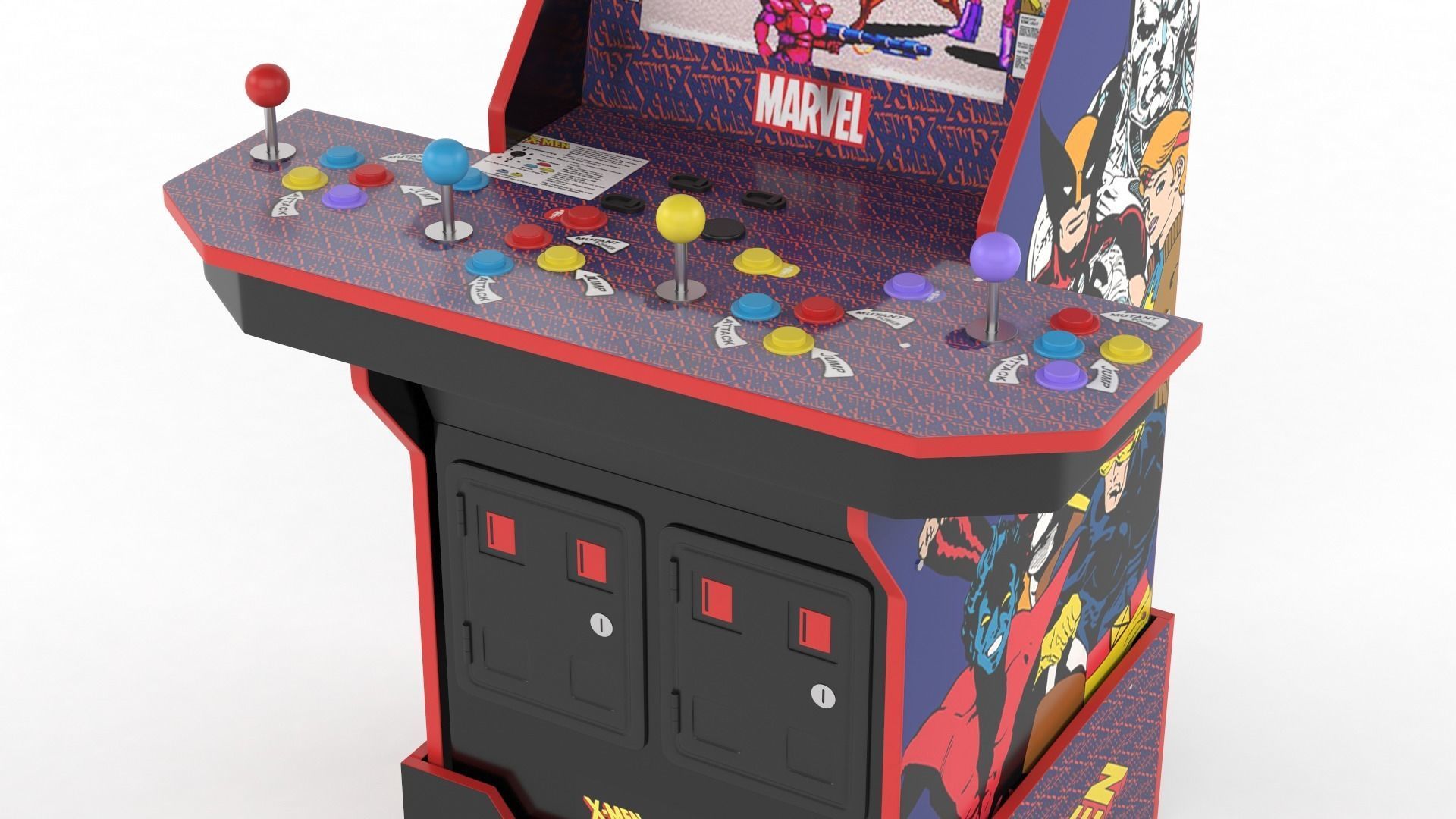  Arcade Machine 3D model_7