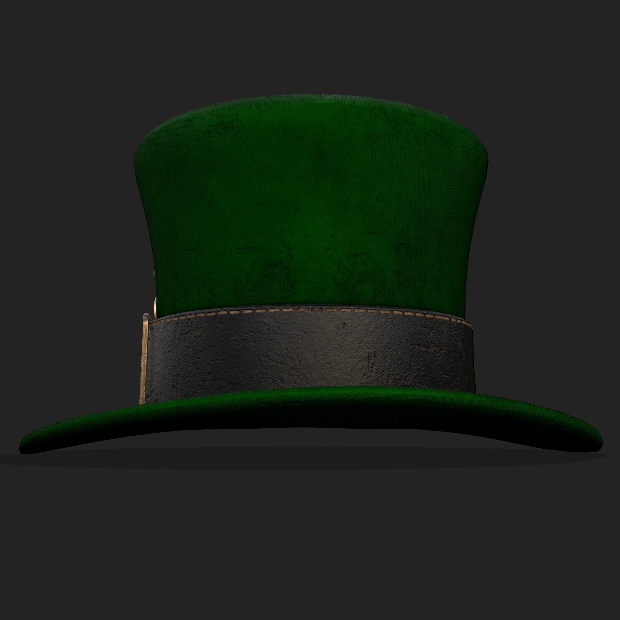 St Pattys Day Lucky Leprechaun Hat Low-poly 3D model_11