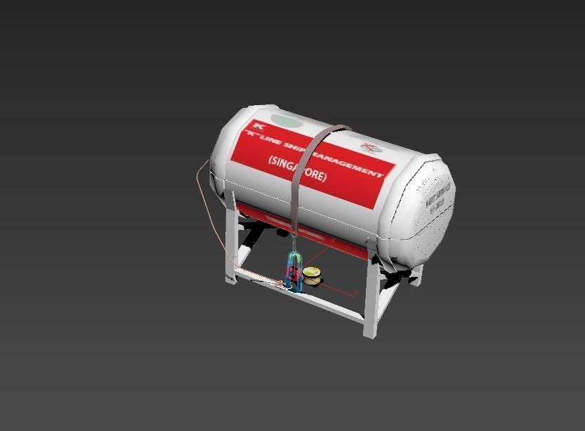 3D model Life Raft Capsol box VR / AR / low-poly | CGTrader